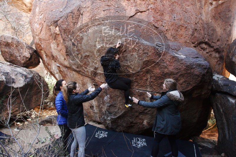 Bouldering in Hueco Tanks on 11/24/2018 with Blue Lizard Climbing and Yoga

Filename: SRM_20181124_1130032.jpg
Aperture: f/6.3
Shutter Speed: 1/250
Body: Canon EOS-1D Mark II
Lens: Canon EF 16-35mm f/2.8 L