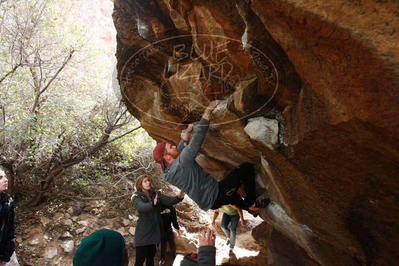 Bouldering in Hueco Tanks on 11/24/2018 with Blue Lizard Climbing and Yoga

Filename: SRM_20181124_1155270.jpg
Aperture: f/5.6
Shutter Speed: 1/250
Body: Canon EOS-1D Mark II
Lens: Canon EF 16-35mm f/2.8 L