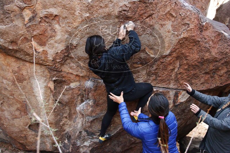 Bouldering in Hueco Tanks on 11/24/2018 with Blue Lizard Climbing and Yoga

Filename: SRM_20181124_1208580.jpg
Aperture: f/4.5
Shutter Speed: 1/250
Body: Canon EOS-1D Mark II
Lens: Canon EF 16-35mm f/2.8 L