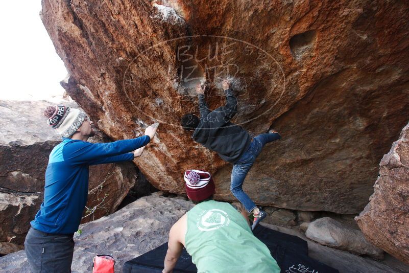 Bouldering in Hueco Tanks on 11/24/2018 with Blue Lizard Climbing and Yoga

Filename: SRM_20181124_1219390.jpg
Aperture: f/5.6
Shutter Speed: 1/320
Body: Canon EOS-1D Mark II
Lens: Canon EF 16-35mm f/2.8 L