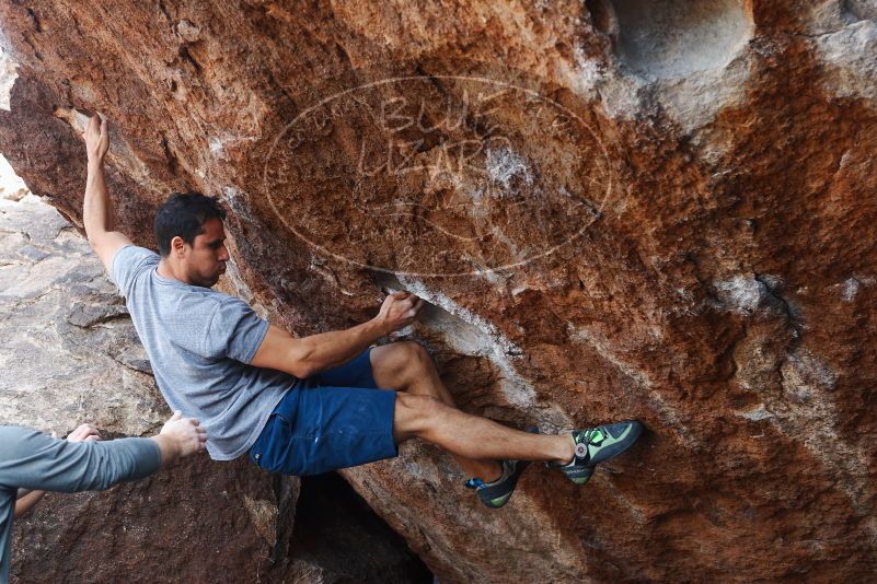 Bouldering in Hueco Tanks on 11/24/2018 with Blue Lizard Climbing and Yoga

Filename: SRM_20181124_1300431.jpg
Aperture: f/4.0
Shutter Speed: 1/250
Body: Canon EOS-1D Mark II
Lens: Canon EF 50mm f/1.8 II