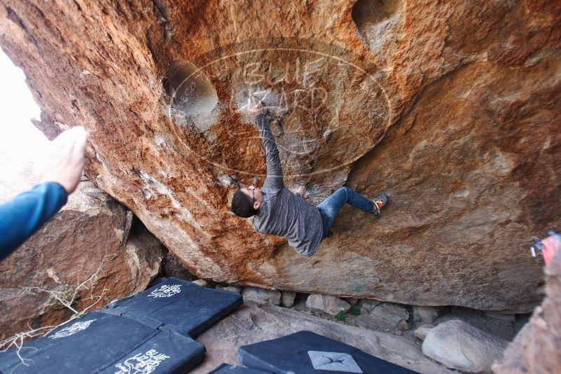 Bouldering in Hueco Tanks on 11/24/2018 with Blue Lizard Climbing and Yoga

Filename: SRM_20181124_1301210.jpg
Aperture: f/2.8
Shutter Speed: 1/250
Body: Canon EOS-1D Mark II
Lens: Canon EF 16-35mm f/2.8 L