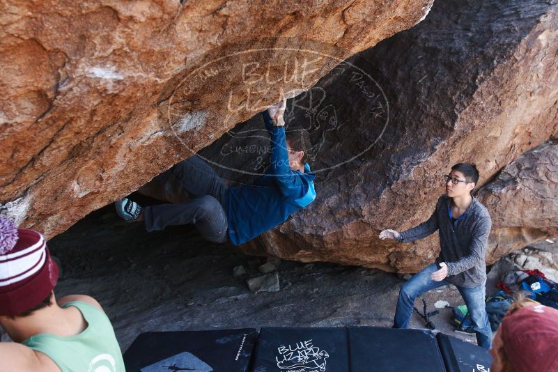 Bouldering in Hueco Tanks on 11/24/2018 with Blue Lizard Climbing and Yoga

Filename: SRM_20181124_1304310.jpg
Aperture: f/4.5
Shutter Speed: 1/250
Body: Canon EOS-1D Mark II
Lens: Canon EF 16-35mm f/2.8 L