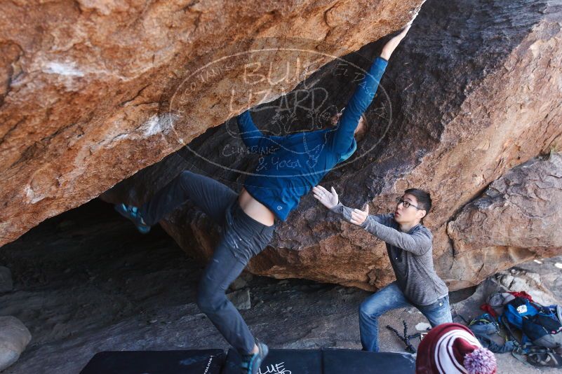 Bouldering in Hueco Tanks on 11/24/2018 with Blue Lizard Climbing and Yoga

Filename: SRM_20181124_1304341.jpg
Aperture: f/4.5
Shutter Speed: 1/250
Body: Canon EOS-1D Mark II
Lens: Canon EF 16-35mm f/2.8 L