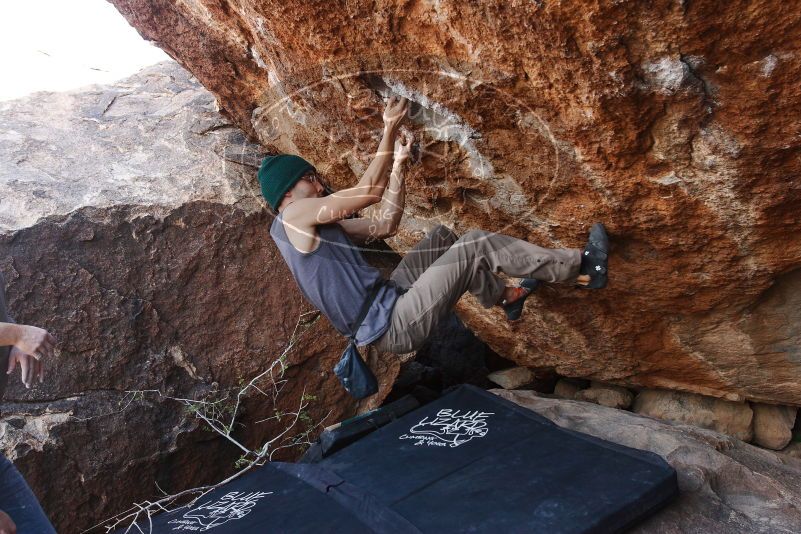 Bouldering in Hueco Tanks on 11/24/2018 with Blue Lizard Climbing and Yoga

Filename: SRM_20181124_1319310.jpg
Aperture: f/5.6
Shutter Speed: 1/250
Body: Canon EOS-1D Mark II
Lens: Canon EF 16-35mm f/2.8 L