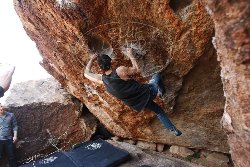 Bouldering in Hueco Tanks on 11/24/2018 with Blue Lizard Climbing and Yoga

Filename: SRM_20181124_1320450.jpg
Aperture: f/5.6
Shutter Speed: 1/250
Body: Canon EOS-1D Mark II
Lens: Canon EF 16-35mm f/2.8 L