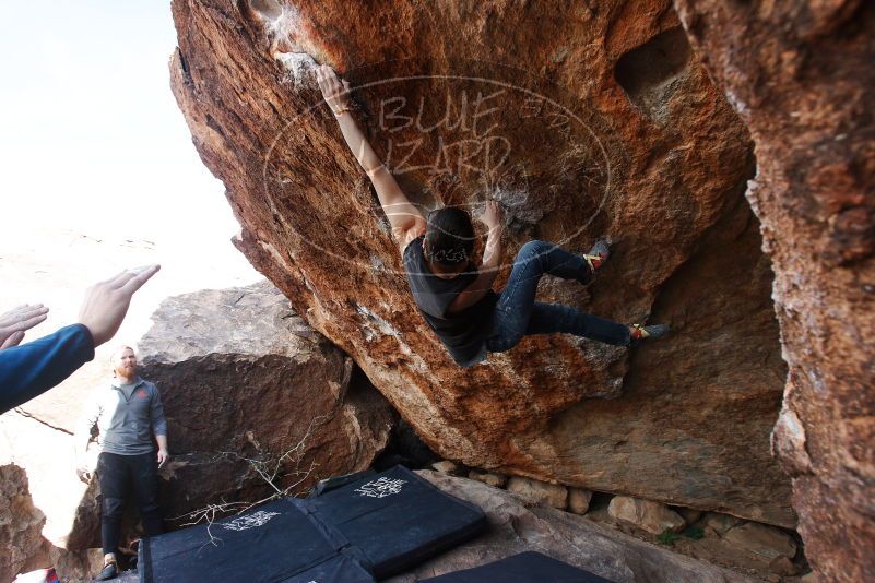 Bouldering in Hueco Tanks on 11/24/2018 with Blue Lizard Climbing and Yoga

Filename: SRM_20181124_1320510.jpg
Aperture: f/6.3
Shutter Speed: 1/250
Body: Canon EOS-1D Mark II
Lens: Canon EF 16-35mm f/2.8 L