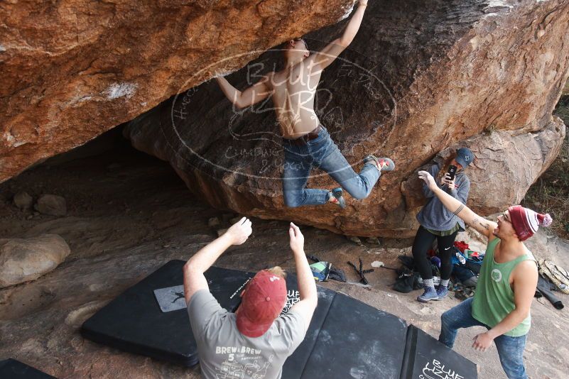 Bouldering in Hueco Tanks on 11/24/2018 with Blue Lizard Climbing and Yoga

Filename: SRM_20181124_1330361.jpg
Aperture: f/5.6
Shutter Speed: 1/250
Body: Canon EOS-1D Mark II
Lens: Canon EF 16-35mm f/2.8 L