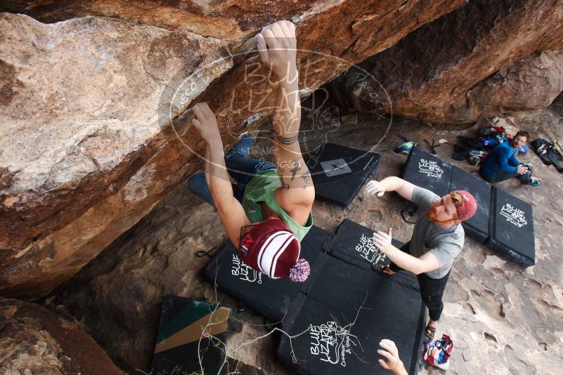 Bouldering in Hueco Tanks on 11/24/2018 with Blue Lizard Climbing and Yoga

Filename: SRM_20181124_1333442.jpg
Aperture: f/8.0
Shutter Speed: 1/250
Body: Canon EOS-1D Mark II
Lens: Canon EF 16-35mm f/2.8 L