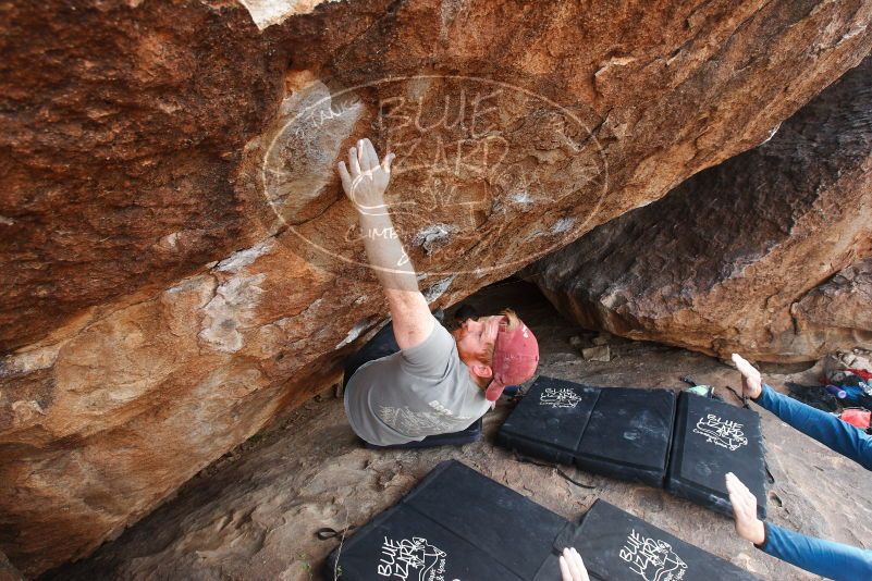 Bouldering in Hueco Tanks on 11/24/2018 with Blue Lizard Climbing and Yoga

Filename: SRM_20181124_1335212.jpg
Aperture: f/6.3
Shutter Speed: 1/250
Body: Canon EOS-1D Mark II
Lens: Canon EF 16-35mm f/2.8 L