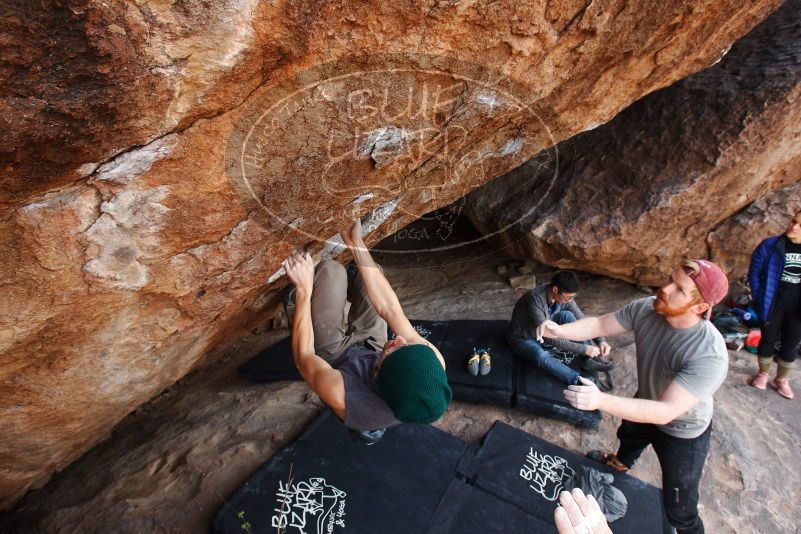 Bouldering in Hueco Tanks on 11/24/2018 with Blue Lizard Climbing and Yoga

Filename: SRM_20181124_1339570.jpg
Aperture: f/7.1
Shutter Speed: 1/250
Body: Canon EOS-1D Mark II
Lens: Canon EF 16-35mm f/2.8 L