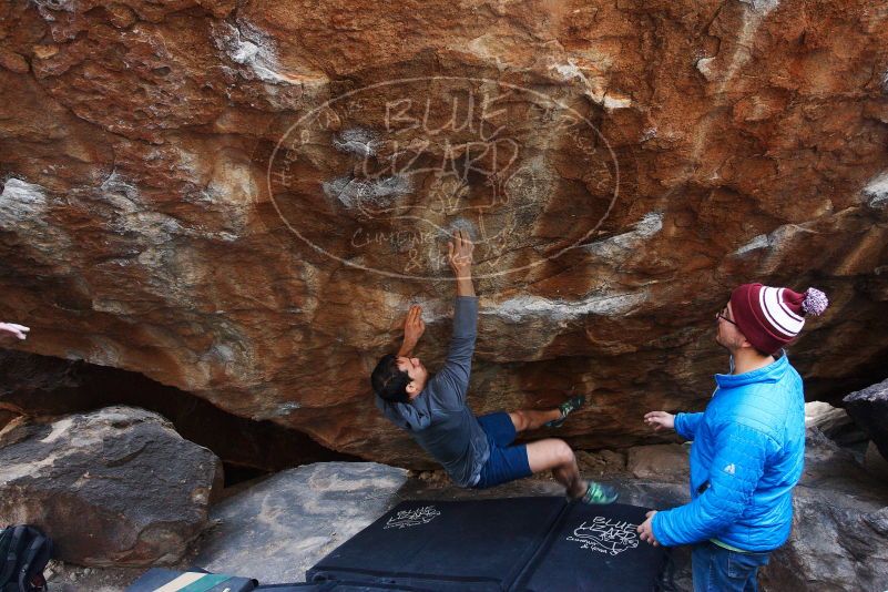 Bouldering in Hueco Tanks on 11/24/2018 with Blue Lizard Climbing and Yoga

Filename: SRM_20181124_1545180.jpg
Aperture: f/5.0
Shutter Speed: 1/200
Body: Canon EOS-1D Mark II
Lens: Canon EF 16-35mm f/2.8 L