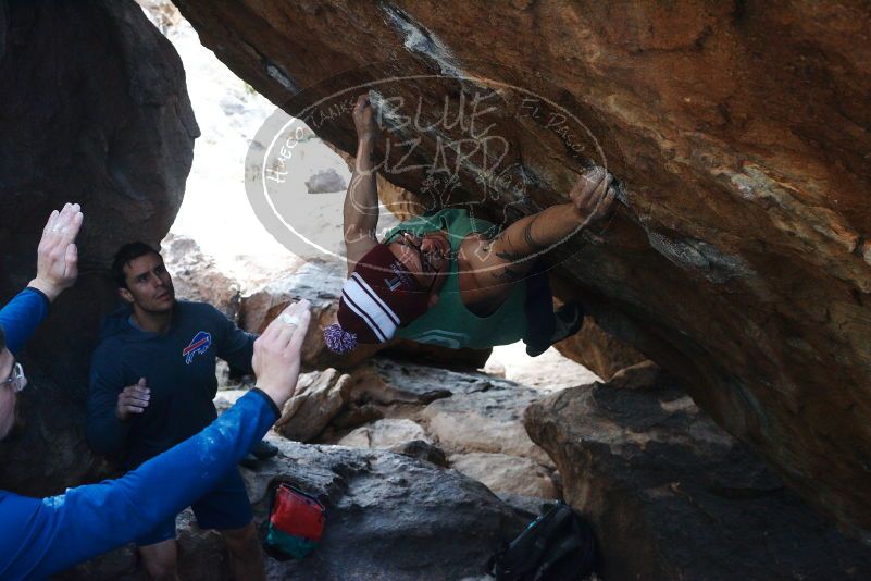 Bouldering in Hueco Tanks on 11/24/2018 with Blue Lizard Climbing and Yoga

Filename: SRM_20181124_1551420.jpg
Aperture: f/6.3
Shutter Speed: 1/320
Body: Canon EOS-1D Mark II
Lens: Canon EF 50mm f/1.8 II