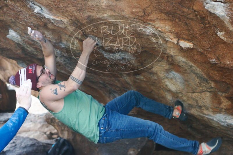 Bouldering in Hueco Tanks on 11/24/2018 with Blue Lizard Climbing and Yoga

Filename: SRM_20181124_1551511.jpg
Aperture: f/3.5
Shutter Speed: 1/320
Body: Canon EOS-1D Mark II
Lens: Canon EF 50mm f/1.8 II