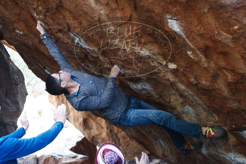 Bouldering in Hueco Tanks on 11/24/2018 with Blue Lizard Climbing and Yoga

Filename: SRM_20181124_1602170.jpg
Aperture: f/3.5
Shutter Speed: 1/250
Body: Canon EOS-1D Mark II
Lens: Canon EF 50mm f/1.8 II