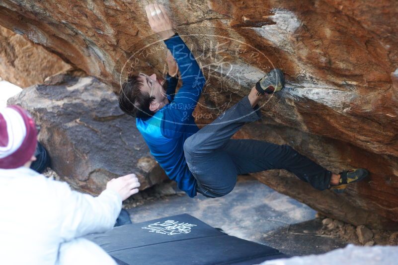 Bouldering in Hueco Tanks on 11/24/2018 with Blue Lizard Climbing and Yoga

Filename: SRM_20181124_1610340.jpg
Aperture: f/2.5
Shutter Speed: 1/250
Body: Canon EOS-1D Mark II
Lens: Canon EF 50mm f/1.8 II