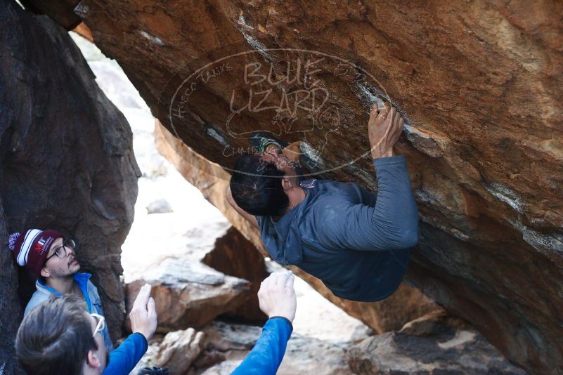 Bouldering in Hueco Tanks on 11/24/2018 with Blue Lizard Climbing and Yoga

Filename: SRM_20181124_1613030.jpg
Aperture: f/4.0
Shutter Speed: 1/250
Body: Canon EOS-1D Mark II
Lens: Canon EF 50mm f/1.8 II