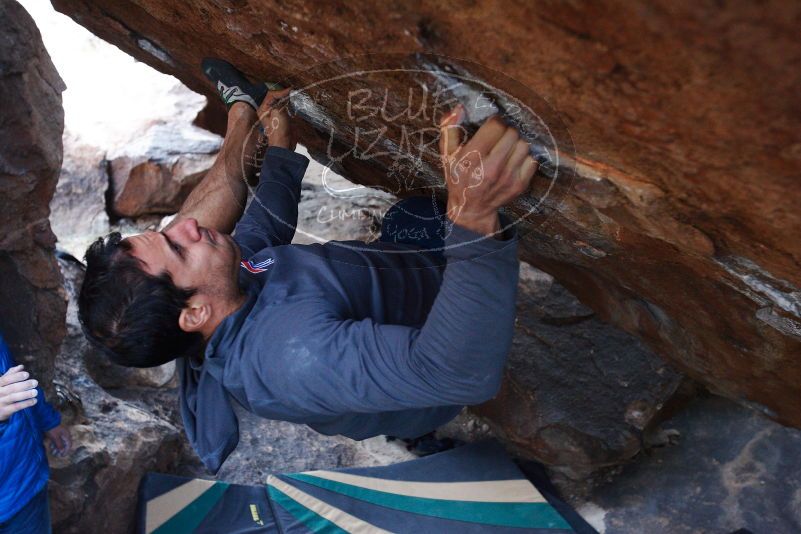 Bouldering in Hueco Tanks on 11/24/2018 with Blue Lizard Climbing and Yoga

Filename: SRM_20181124_1619180.jpg
Aperture: f/4.5
Shutter Speed: 1/250
Body: Canon EOS-1D Mark II
Lens: Canon EF 16-35mm f/2.8 L