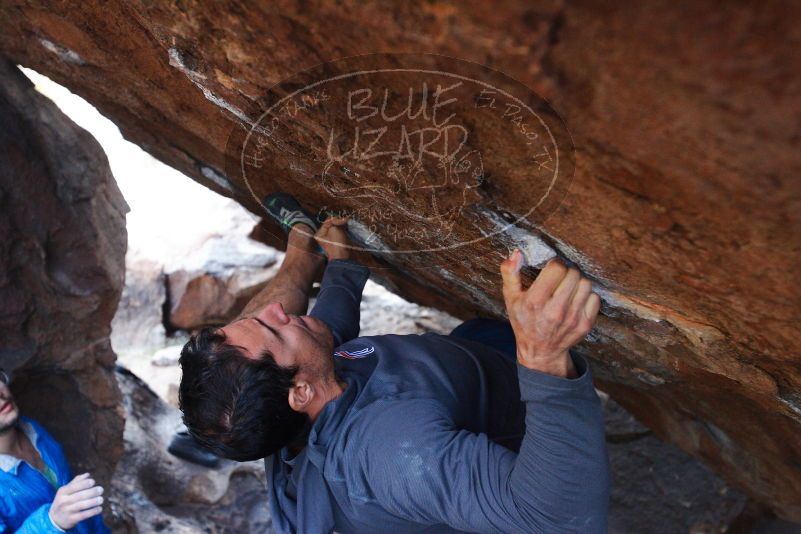 Bouldering in Hueco Tanks on 11/24/2018 with Blue Lizard Climbing and Yoga

Filename: SRM_20181124_1619190.jpg
Aperture: f/4.5
Shutter Speed: 1/250
Body: Canon EOS-1D Mark II
Lens: Canon EF 16-35mm f/2.8 L