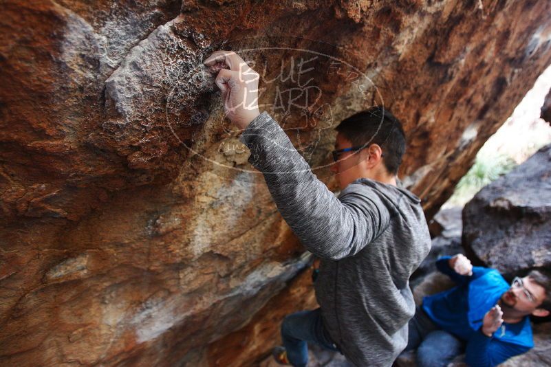 Bouldering in Hueco Tanks on 11/24/2018 with Blue Lizard Climbing and Yoga

Filename: SRM_20181124_1623540.jpg
Aperture: f/3.2
Shutter Speed: 1/250
Body: Canon EOS-1D Mark II
Lens: Canon EF 16-35mm f/2.8 L