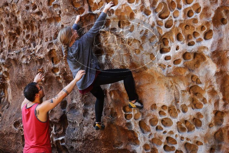 Bouldering in Hueco Tanks on 11/23/2018 with Blue Lizard Climbing and Yoga

Filename: SRM_20181123_1111440.jpg
Aperture: f/2.8
Shutter Speed: 1/200
Body: Canon EOS-1D Mark II
Lens: Canon EF 50mm f/1.8 II