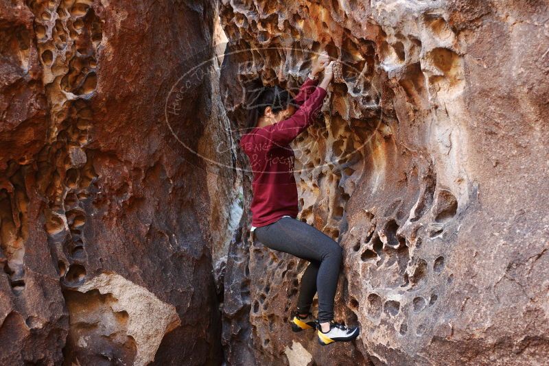 Bouldering in Hueco Tanks on 11/23/2018 with Blue Lizard Climbing and Yoga

Filename: SRM_20181123_1115030.jpg
Aperture: f/3.2
Shutter Speed: 1/100
Body: Canon EOS-1D Mark II
Lens: Canon EF 50mm f/1.8 II