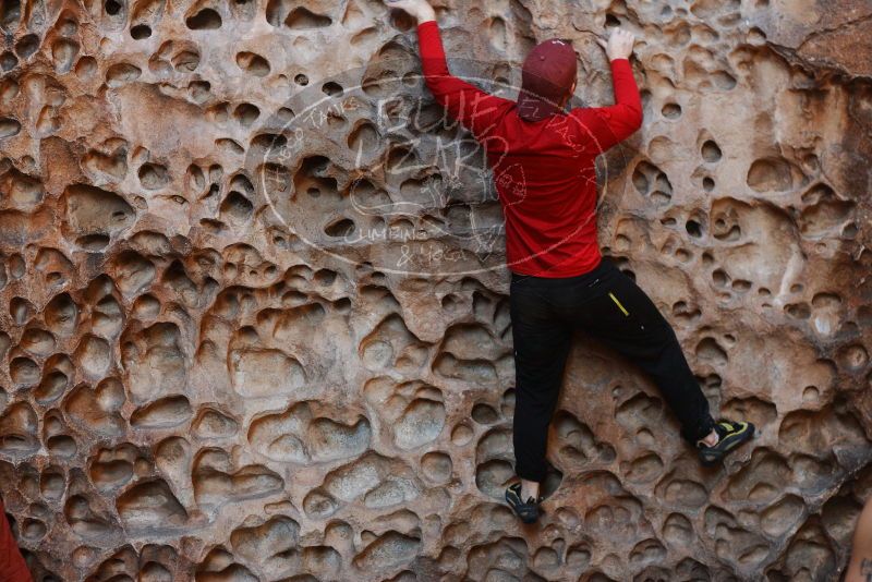 Bouldering in Hueco Tanks on 11/23/2018 with Blue Lizard Climbing and Yoga

Filename: SRM_20181123_1115430.jpg
Aperture: f/3.2
Shutter Speed: 1/250
Body: Canon EOS-1D Mark II
Lens: Canon EF 50mm f/1.8 II