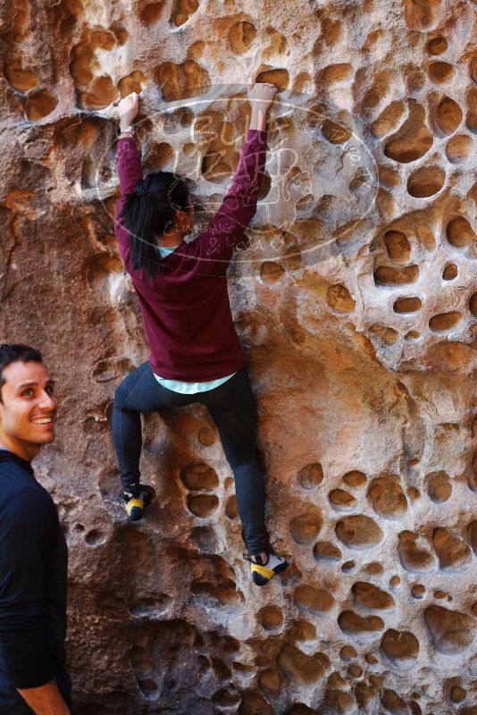 Bouldering in Hueco Tanks on 11/23/2018 with Blue Lizard Climbing and Yoga

Filename: SRM_20181123_1116040.jpg
Aperture: f/3.2
Shutter Speed: 1/125
Body: Canon EOS-1D Mark II
Lens: Canon EF 50mm f/1.8 II