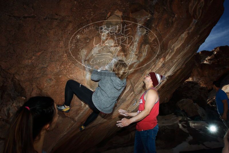 Bouldering in Hueco Tanks on 11/23/2018 with Blue Lizard Climbing and Yoga

Filename: SRM_20181123_1250150.jpg
Aperture: f/5.6
Shutter Speed: 1/250
Body: Canon EOS-1D Mark II
Lens: Canon EF 16-35mm f/2.8 L