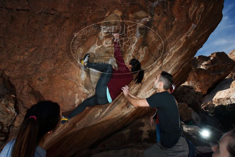 Bouldering in Hueco Tanks on 11/23/2018 with Blue Lizard Climbing and Yoga

Filename: SRM_20181123_1251290.jpg
Aperture: f/5.6
Shutter Speed: 1/250
Body: Canon EOS-1D Mark II
Lens: Canon EF 16-35mm f/2.8 L