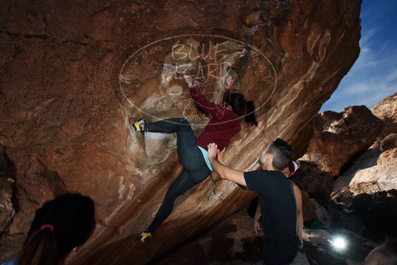 Bouldering in Hueco Tanks on 11/23/2018 with Blue Lizard Climbing and Yoga

Filename: SRM_20181123_1251310.jpg
Aperture: f/5.6
Shutter Speed: 1/250
Body: Canon EOS-1D Mark II
Lens: Canon EF 16-35mm f/2.8 L