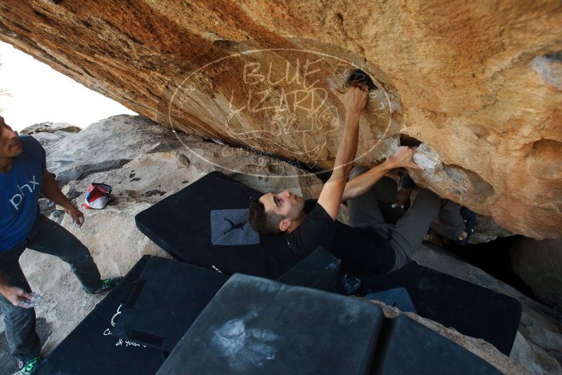 Bouldering in Hueco Tanks on 11/23/2018 with Blue Lizard Climbing and Yoga

Filename: SRM_20181123_1330570.jpg
Aperture: f/5.6
Shutter Speed: 1/500
Body: Canon EOS-1D Mark II
Lens: Canon EF 16-35mm f/2.8 L