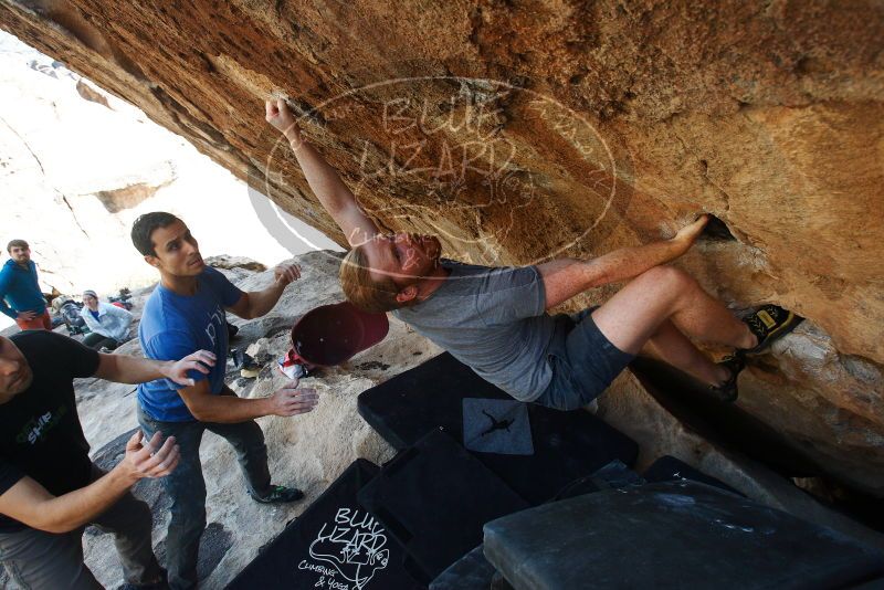 Bouldering in Hueco Tanks on 11/23/2018 with Blue Lizard Climbing and Yoga

Filename: SRM_20181123_1333320.jpg
Aperture: f/5.6
Shutter Speed: 1/500
Body: Canon EOS-1D Mark II
Lens: Canon EF 16-35mm f/2.8 L