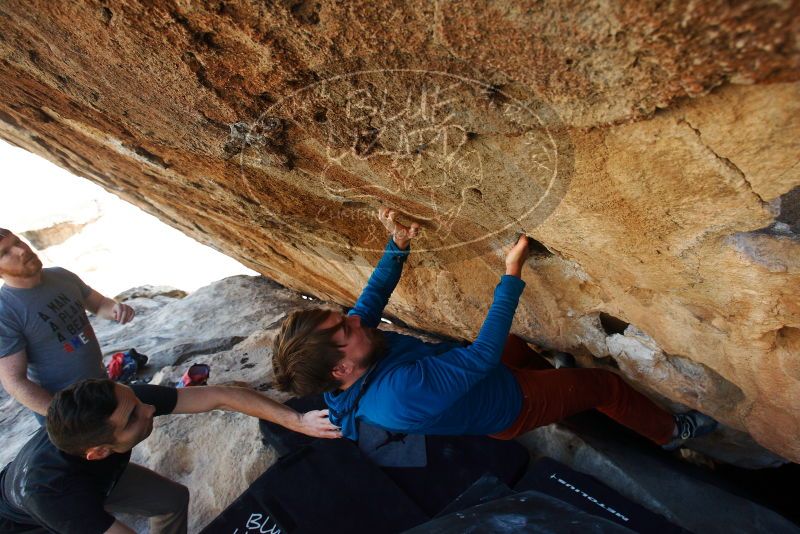 Bouldering in Hueco Tanks on 11/23/2018 with Blue Lizard Climbing and Yoga

Filename: SRM_20181123_1336200.jpg
Aperture: f/5.6
Shutter Speed: 1/400
Body: Canon EOS-1D Mark II
Lens: Canon EF 16-35mm f/2.8 L