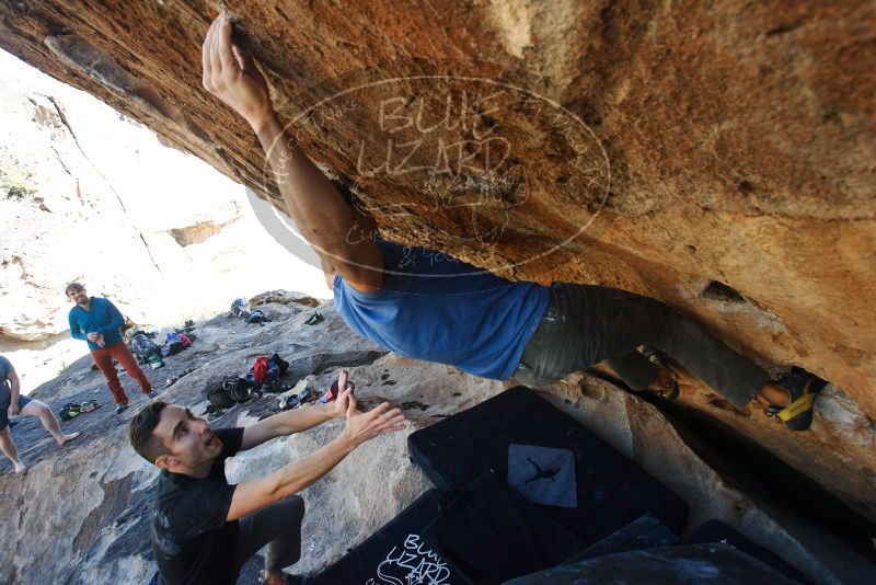 Bouldering in Hueco Tanks on 11/23/2018 with Blue Lizard Climbing and Yoga

Filename: SRM_20181123_1343570.jpg
Aperture: f/5.6
Shutter Speed: 1/500
Body: Canon EOS-1D Mark II
Lens: Canon EF 16-35mm f/2.8 L