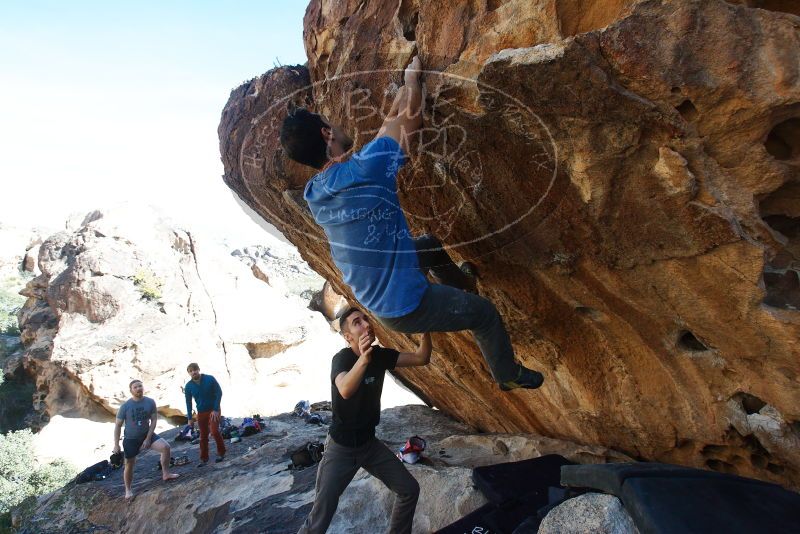 Bouldering in Hueco Tanks on 11/23/2018 with Blue Lizard Climbing and Yoga

Filename: SRM_20181123_1344160.jpg
Aperture: f/5.6
Shutter Speed: 1/800
Body: Canon EOS-1D Mark II
Lens: Canon EF 16-35mm f/2.8 L