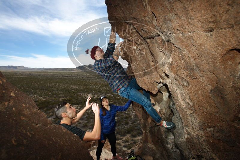 Bouldering in Hueco Tanks on 11/23/2018 with Blue Lizard Climbing and Yoga

Filename: SRM_20181123_1419280.jpg
Aperture: f/5.6
Shutter Speed: 1/250
Body: Canon EOS-1D Mark II
Lens: Canon EF 16-35mm f/2.8 L