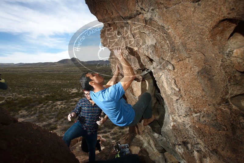 Bouldering in Hueco Tanks on 11/23/2018 with Blue Lizard Climbing and Yoga

Filename: SRM_20181123_1432360.jpg
Aperture: f/5.6
Shutter Speed: 1/250
Body: Canon EOS-1D Mark II
Lens: Canon EF 16-35mm f/2.8 L