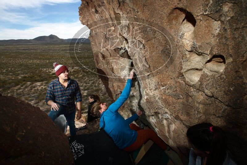 Bouldering in Hueco Tanks on 11/23/2018 with Blue Lizard Climbing and Yoga

Filename: SRM_20181123_1434110.jpg
Aperture: f/5.6
Shutter Speed: 1/250
Body: Canon EOS-1D Mark II
Lens: Canon EF 16-35mm f/2.8 L