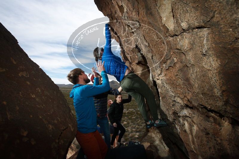 Bouldering in Hueco Tanks on 11/23/2018 with Blue Lizard Climbing and Yoga

Filename: SRM_20181123_1439200.jpg
Aperture: f/5.6
Shutter Speed: 1/250
Body: Canon EOS-1D Mark II
Lens: Canon EF 16-35mm f/2.8 L