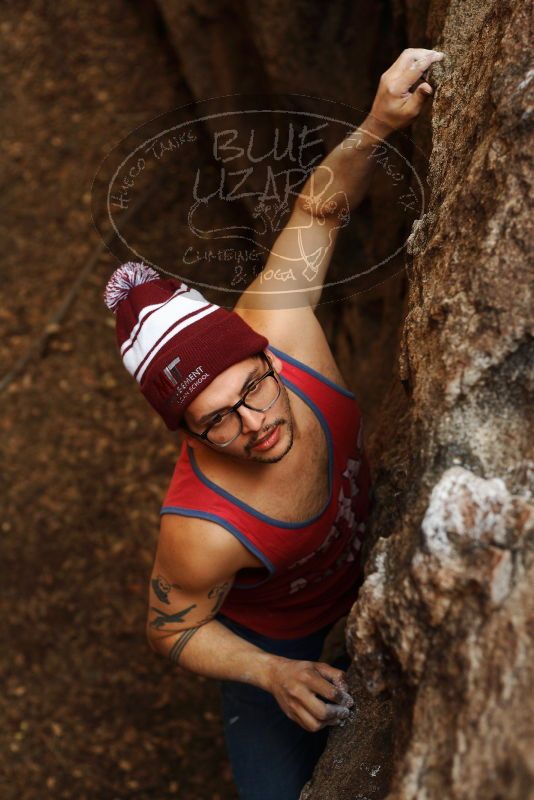 Bouldering in Hueco Tanks on 11/23/2018 with Blue Lizard Climbing and Yoga

Filename: SRM_20181123_1601491.jpg
Aperture: f/3.2
Shutter Speed: 1/250
Body: Canon EOS-1D Mark II
Lens: Canon EF 50mm f/1.8 II