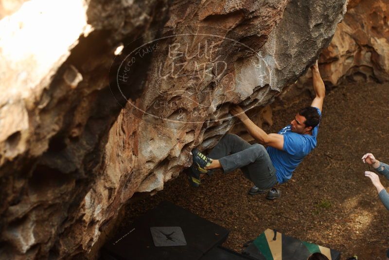 Bouldering in Hueco Tanks on 11/23/2018 with Blue Lizard Climbing and Yoga

Filename: SRM_20181123_1604430.jpg
Aperture: f/4.0
Shutter Speed: 1/250
Body: Canon EOS-1D Mark II
Lens: Canon EF 50mm f/1.8 II