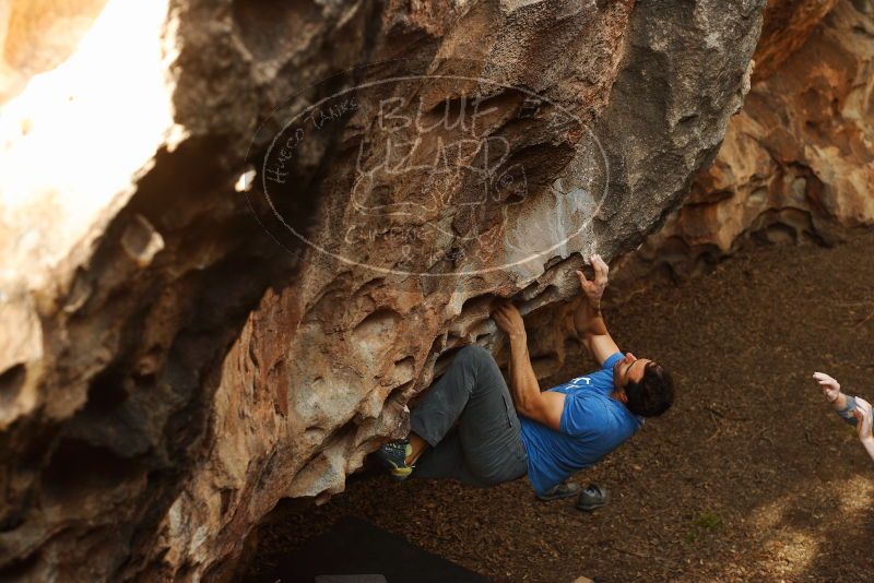 Bouldering in Hueco Tanks on 11/23/2018 with Blue Lizard Climbing and Yoga

Filename: SRM_20181123_1604500.jpg
Aperture: f/4.0
Shutter Speed: 1/250
Body: Canon EOS-1D Mark II
Lens: Canon EF 50mm f/1.8 II