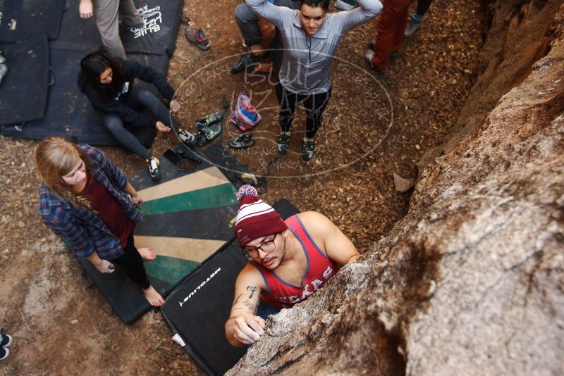 Bouldering in Hueco Tanks on 11/23/2018 with Blue Lizard Climbing and Yoga

Filename: SRM_20181123_1607560.jpg
Aperture: f/3.5
Shutter Speed: 1/125
Body: Canon EOS-1D Mark II
Lens: Canon EF 16-35mm f/2.8 L