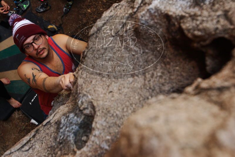 Bouldering in Hueco Tanks on 11/23/2018 with Blue Lizard Climbing and Yoga

Filename: SRM_20181123_1608040.jpg
Aperture: f/5.0
Shutter Speed: 1/125
Body: Canon EOS-1D Mark II
Lens: Canon EF 16-35mm f/2.8 L