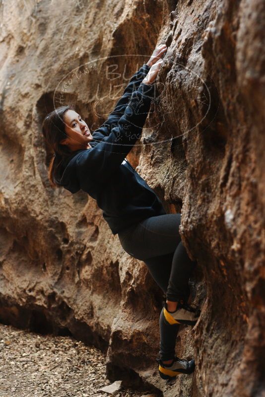 Bouldering in Hueco Tanks on 11/23/2018 with Blue Lizard Climbing and Yoga

Filename: SRM_20181123_1625490.jpg
Aperture: f/2.8
Shutter Speed: 1/100
Body: Canon EOS-1D Mark II
Lens: Canon EF 50mm f/1.8 II