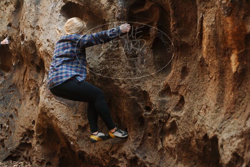 Bouldering in Hueco Tanks on 11/23/2018 with Blue Lizard Climbing and Yoga

Filename: SRM_20181123_1643421.jpg
Aperture: f/2.2
Shutter Speed: 1/125
Body: Canon EOS-1D Mark II
Lens: Canon EF 50mm f/1.8 II