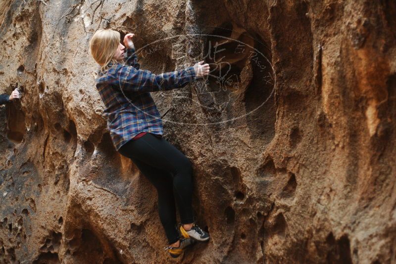 Bouldering in Hueco Tanks on 11/23/2018 with Blue Lizard Climbing and Yoga

Filename: SRM_20181123_1643430.jpg
Aperture: f/2.2
Shutter Speed: 1/125
Body: Canon EOS-1D Mark II
Lens: Canon EF 50mm f/1.8 II