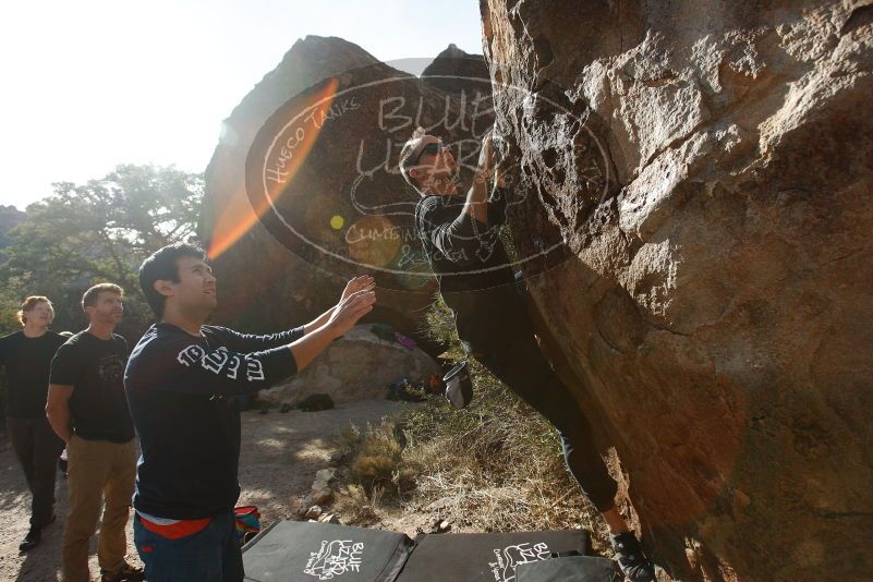 Bouldering in Hueco Tanks on 11/22/2018 with Blue Lizard Climbing and Yoga

Filename: SRM_20181122_1028180.jpg
Aperture: f/5.6
Shutter Speed: 1/2500
Body: Canon EOS-1D Mark II
Lens: Canon EF 16-35mm f/2.8 L