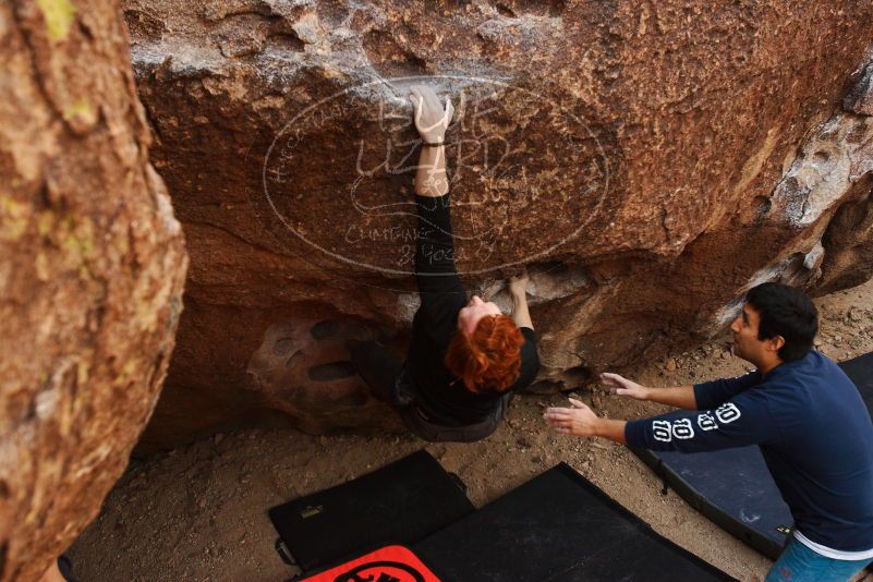 Bouldering in Hueco Tanks on 11/22/2018 with Blue Lizard Climbing and Yoga

Filename: SRM_20181122_1059060.jpg
Aperture: f/5.0
Shutter Speed: 1/320
Body: Canon EOS-1D Mark II
Lens: Canon EF 16-35mm f/2.8 L